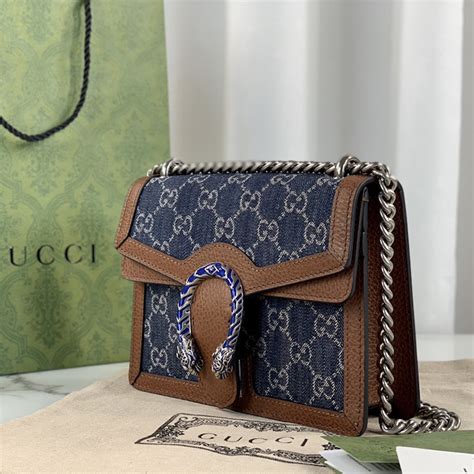 gucci mini purse snake|Gucci dionysus denim bag.